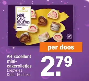 Albert Heijn AH Excellent mini-cakerolletjes aanbieding