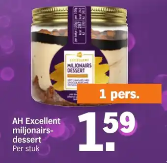 Albert Heijn AH Excellent miljonairs-dessert aanbieding