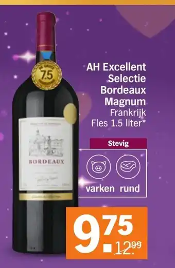 Albert Heijn AH Excellent Selectie Bordeaux Magnum 1.5 liter aanbieding