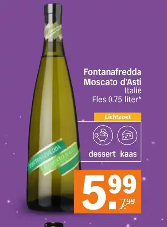 Albert Heijn Fontanafredda Moscato d'Asti 0.75 liter aanbieding