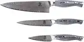 Bol.com Homizu Shimauma messenset - 3-delig - damascus messen - japanse messen aanbieding