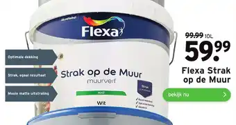 GAMMA FLEXA Strak op de muur 10L aanbieding