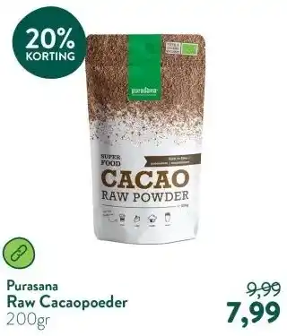 Holland & Barrett Raw Cacaopoeder aanbieding