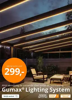 Tuinmaximaal Gumax® Lighting System aanbieding