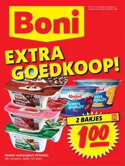 Boni Almhof roomyoghurt of hoekje aanbieding