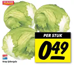 Boni Krop ijsbergsla aanbieding