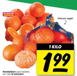 Boni Mandarijnenof mineola's of mineola's aanbieding