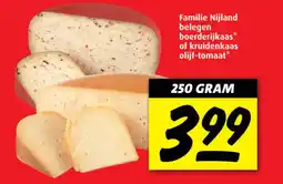 Boni Familie Nijland belegen boerderijkaas of kruidenkaas olijf-tomaat* aanbieding