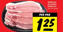 Boni Bakbacon of streaky bakbacon aanbieding