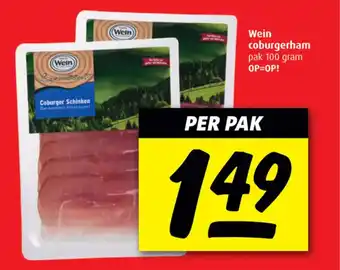 Boni Wein Coburger Schinken be chuche aanbieding