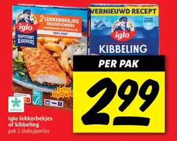 Boni Iglo lekkerbekjes of kibbeling aanbieding