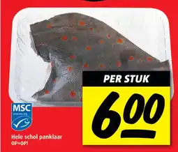 Boni Hele schol panklaar aanbieding