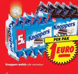 Boni Knoppers wafels alle varianten aanbieding