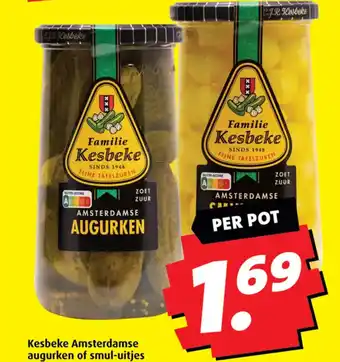 Boni Kesbeke Amsterdamse augurken of smul uitjes aanbieding