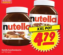 Boni Nutella hazelnootpasta aanbieding