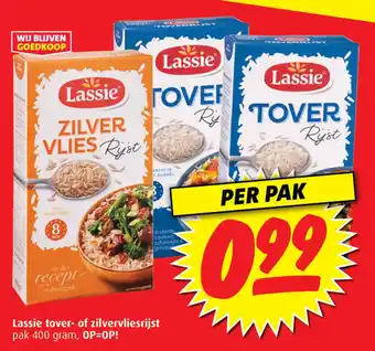 Boni Lassie tover- of zilvervliesrijst aanbieding
