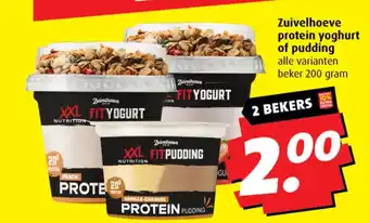 Boni Zuivelhoeve protein yoghurt of pudding aanbieding