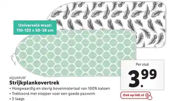 Lidl Aquapur Strijkplankovertrek aanbieding