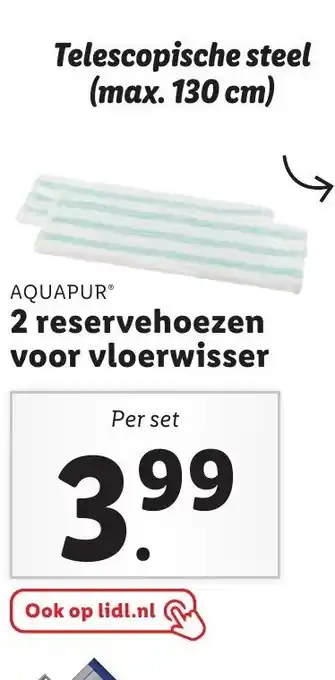 Lidl Aquapur Reservehoezen voor vloerwisser 2st aanbieding