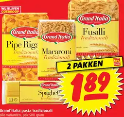 Boni Grand'Italia pasta tradizionali aanbieding