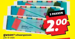 Boni Gwoon schuursponsen aanbieding