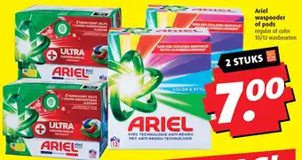 Boni Ariel waspoeder of pods aanbieding