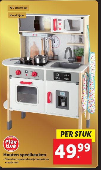 Lidl Playtive Houten speelkeuken aanbieding