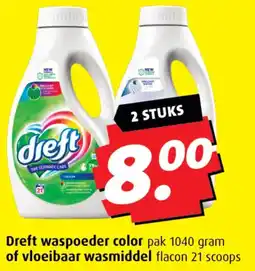 Boni Dreft waspoeder color of vloeibaar wasmiddell aanbieding
