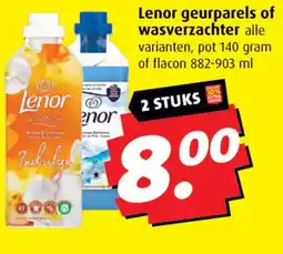 Boni Lenor geurparels of wasverzachter aanbieding