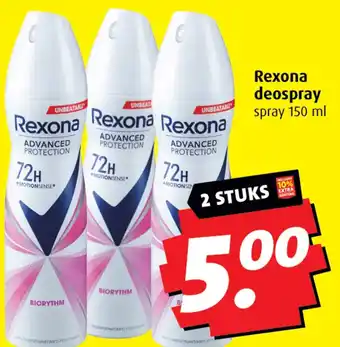 Boni Rexona deospray aanbieding