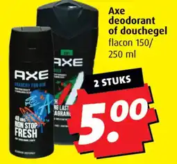 Boni Axe deodorant of douchegel aanbieding