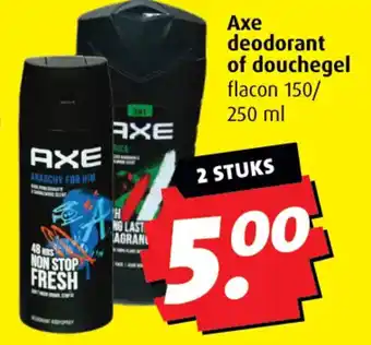 Boni Axe deodorant of douchegel aanbieding