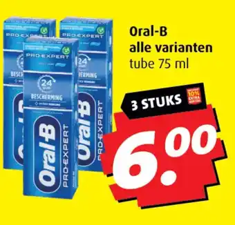 Boni Oral-B alle varianten aanbieding