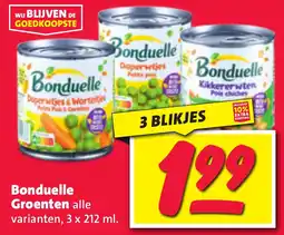 Nettorama Bonduelle Groenten aanbieding