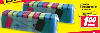 Nettorama g'woon Schuursponsen aanbieding