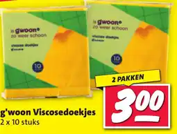 Nettorama g'woon Viscosedoekjes aanbieding