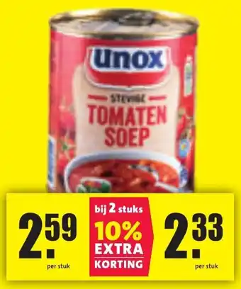 Nettorama Unox tomaten soep aanbieding