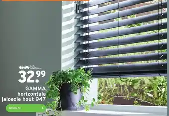 GAMMA GAMMA horizontale jaloezie hout 947 aanbieding