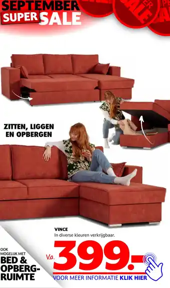 Seats and Sofas VINCE aanbieding