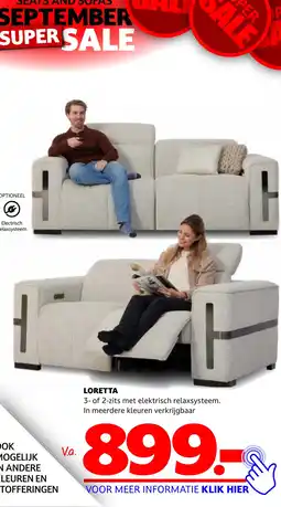 Seats and Sofas LORETTA aanbieding