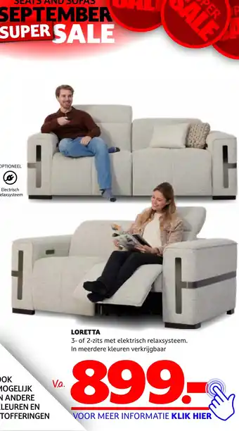 Seats and Sofas LORETTA aanbieding