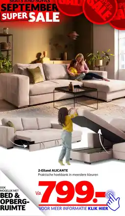 Seats and Sofas 2-Eiland ALICANTE aanbieding