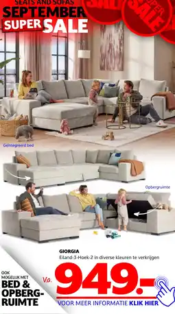 Seats and Sofas GIORGIA aanbieding