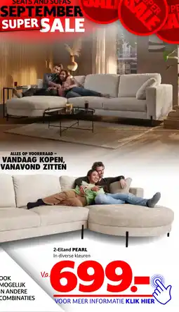 Seats and Sofas 2-Eiland PEARL aanbieding