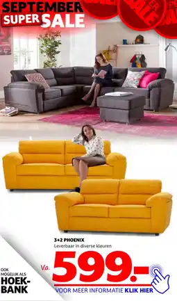 Seats and Sofas 3+2 PHOENIX aanbieding