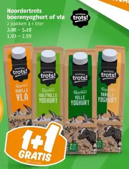 Poiesz Noordertrots boerenyoghurt of vla aanbieding