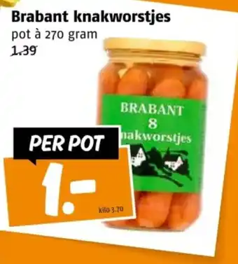 Poiesz Brabant knakworstjes aanbieding