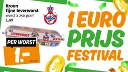 Poiesz Kroon fijne leverworst aanbieding