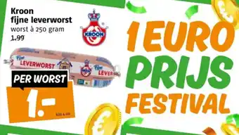 Poiesz Kroon fijne leverworst aanbieding