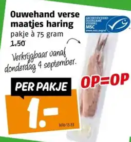 Poiesz Ouwehand verse maatjes haring aanbieding